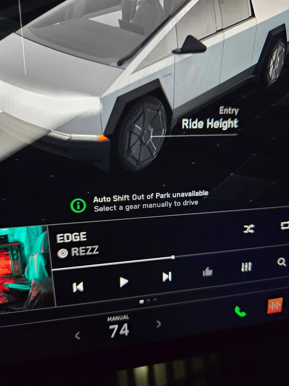 Tesla Cybertruck Cruise control - Auto shift - Park Assist All Unavailable After Update 20240923_235303