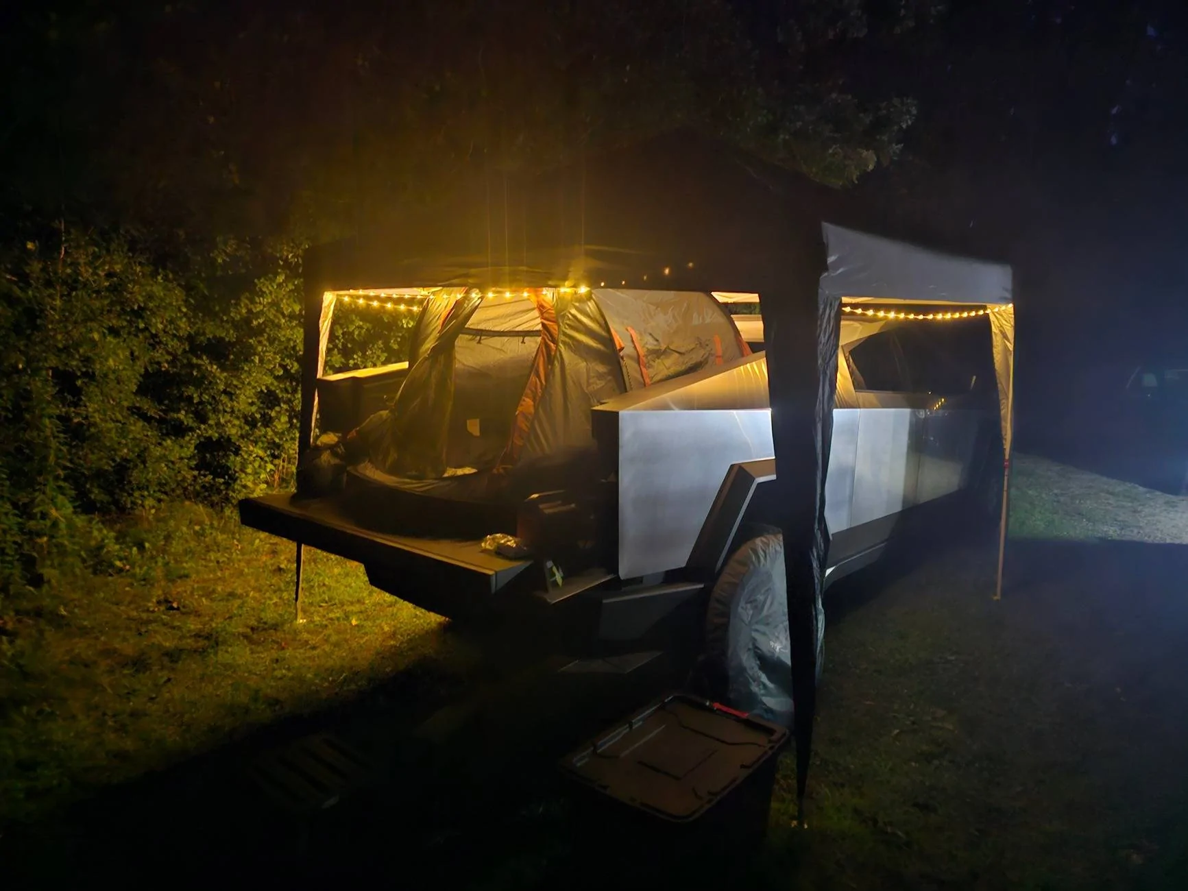 Tesla Cybertruck Camping with the Tesla cybertruck 20240809_210056