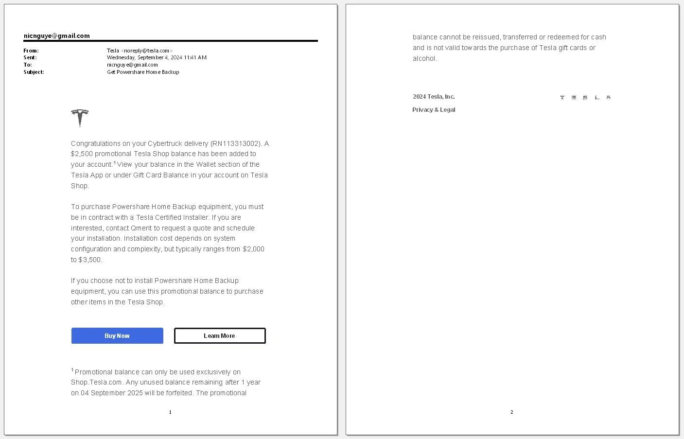Tesla Cybertruck POLL: $2500 PowerShare store credit or voucher? Which is true? 2500 USD voucher