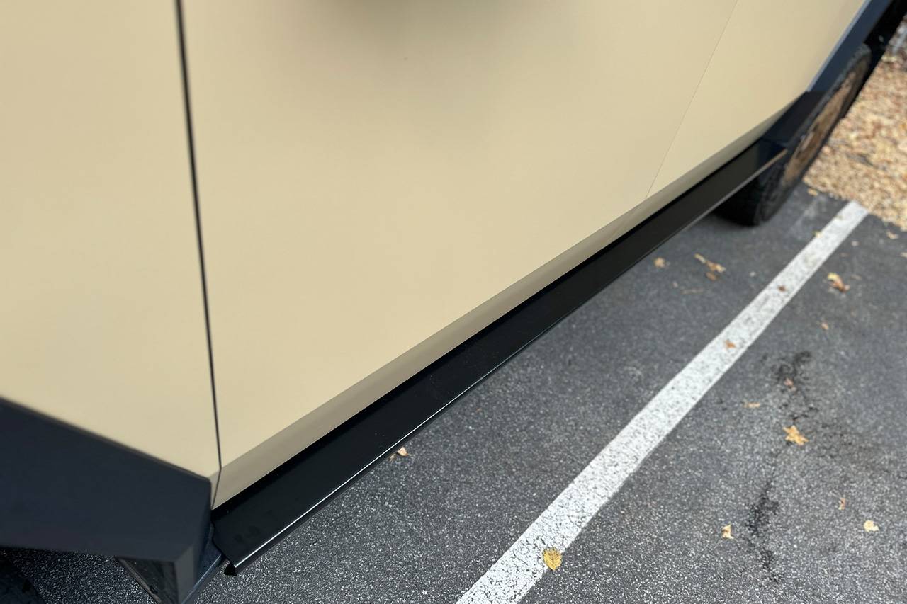 Tesla Cybertruck New Running Board Side Steps and Lower Rocker Cladding Armor -- T Sportline Rocker N2