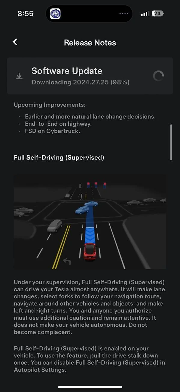 Tesla Cybertruck According to my loaner MODEL X  Cyber Truck getting FSD IMG_9585