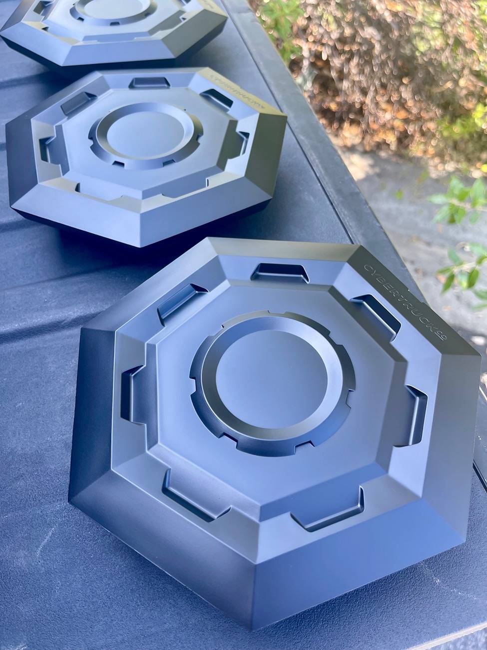 Tesla Cybertruck Wheel Cover waiting room ⏳ IMG_5834