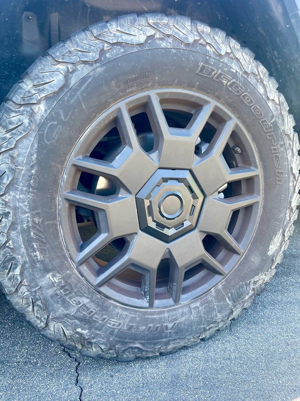 Tesla Cybertruck Wheel Cover waiting room ⏳ IMG_5840