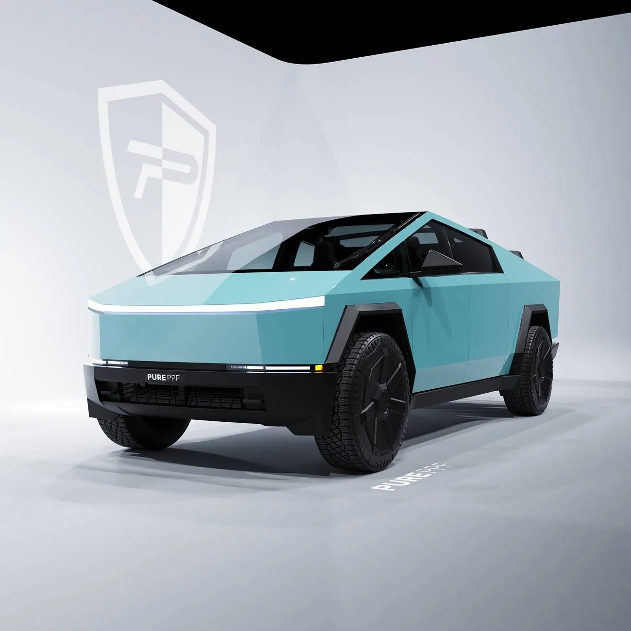 Tesla Cybertruck Cybertruckwraps.com powered by PURE PPF with 80 Stunning Color Renders! Transform your ride! 01 PurePPF Powder Blue.8159