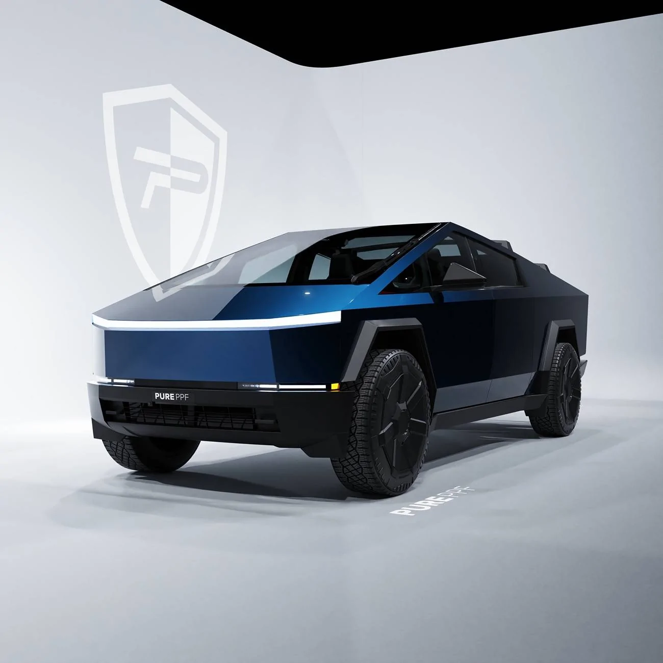 Tesla Cybertruck Cybertruckwraps.com powered by PURE PPF with 80 Stunning Color Renders! Transform your ride! 79 PurePPF Liquid Sapphire.8747