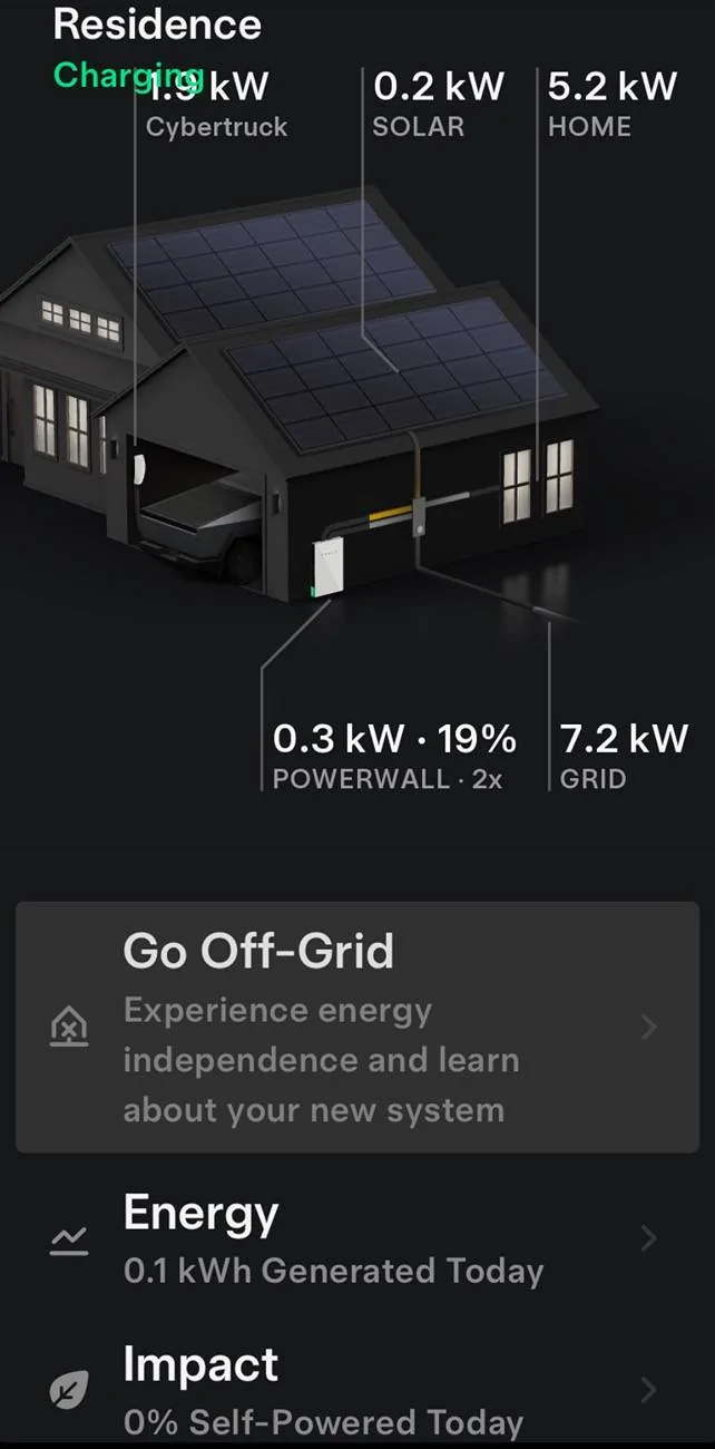 Tesla Cybertruck Powershare Complete: But missing option in CT IMG_0166
