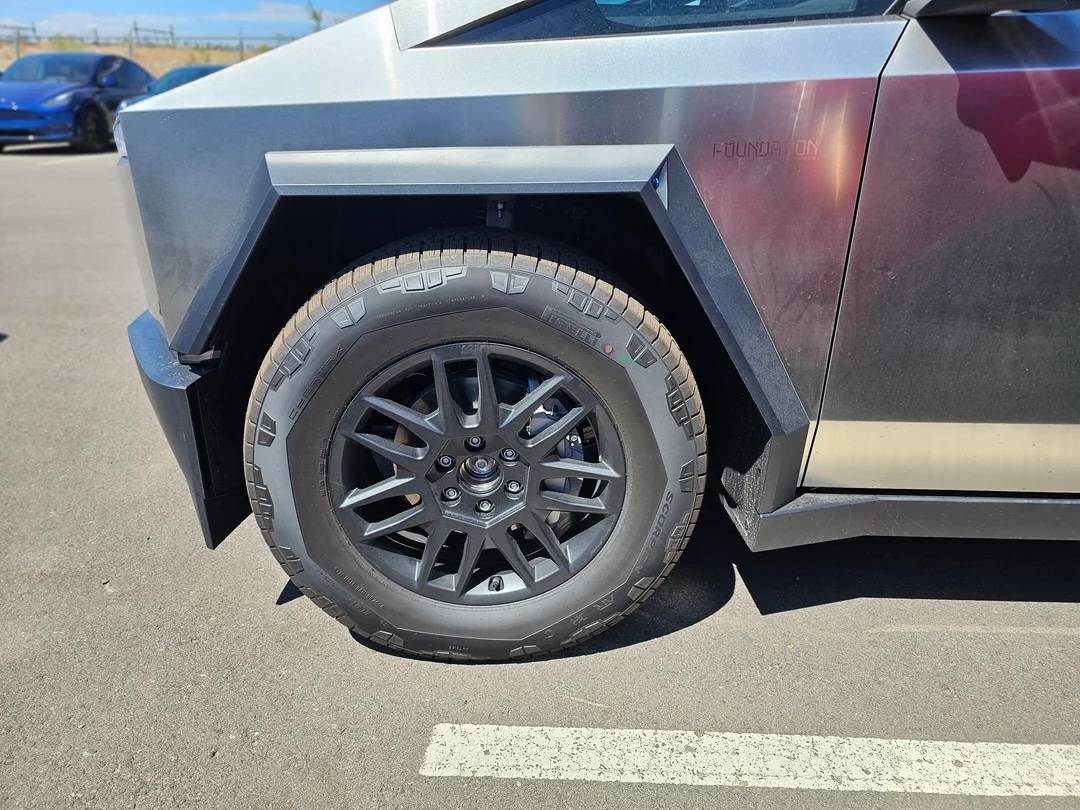 Tesla Cybertruck Cybertruck wheel covers now available in Tesla shop IMG_4370