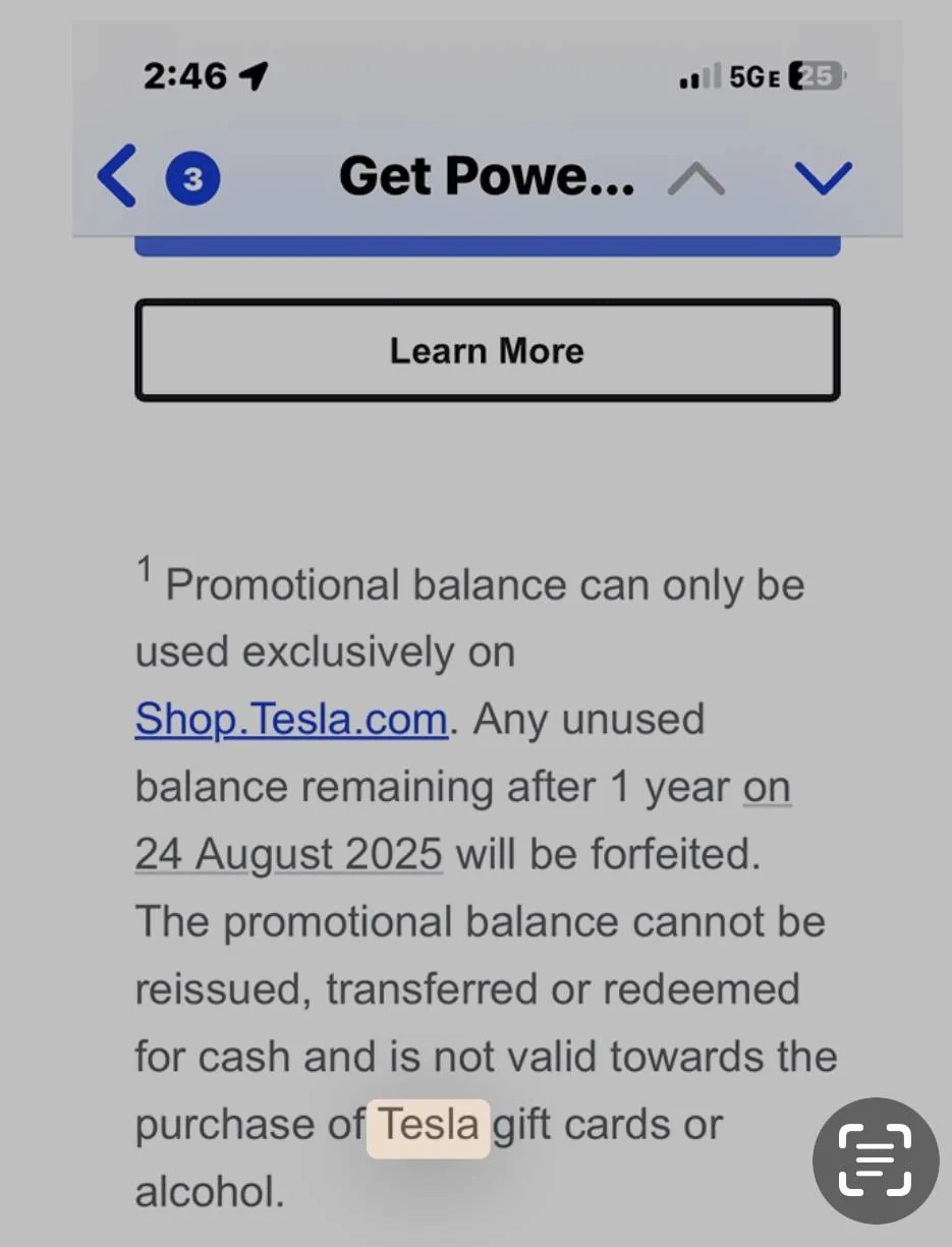 Tesla Cybertruck Store voucher IMG_5976