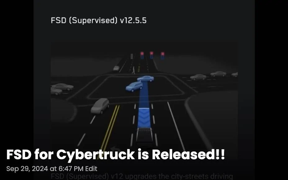 Tesla Cybertruck A TWITTER delay? cybertruck fsd