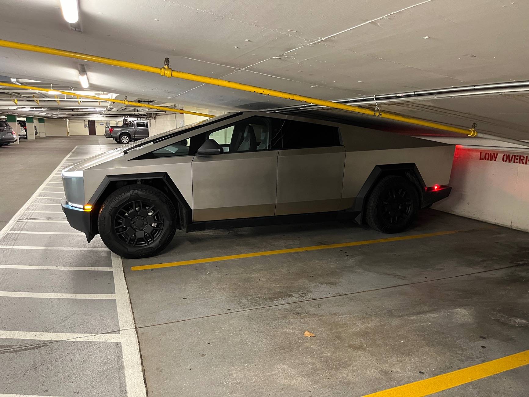 Tesla Cybertruck Perfect Cybertruck parking spot IMG_2424