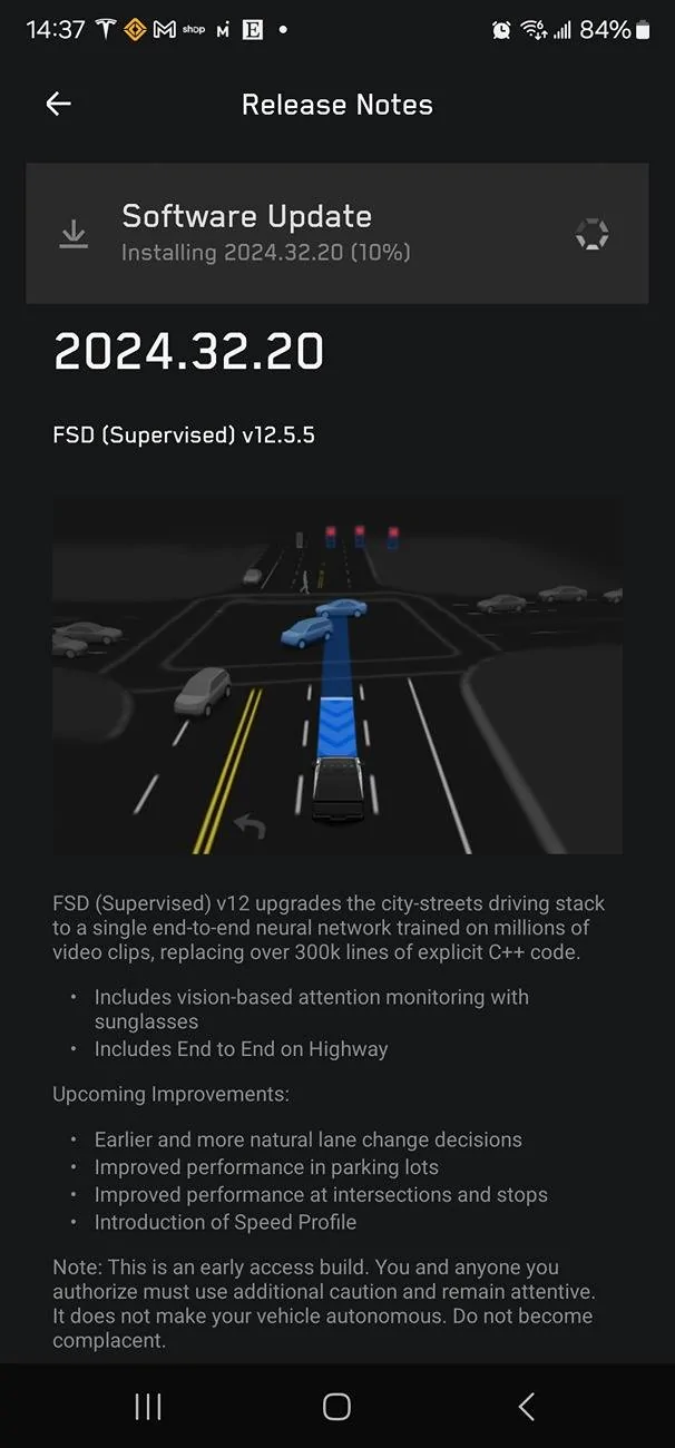 Tesla Cybertruck FSD general release rollout (outside Early Access) is happening! Install yours yet? Screenshot_20240930_143719_Tesla