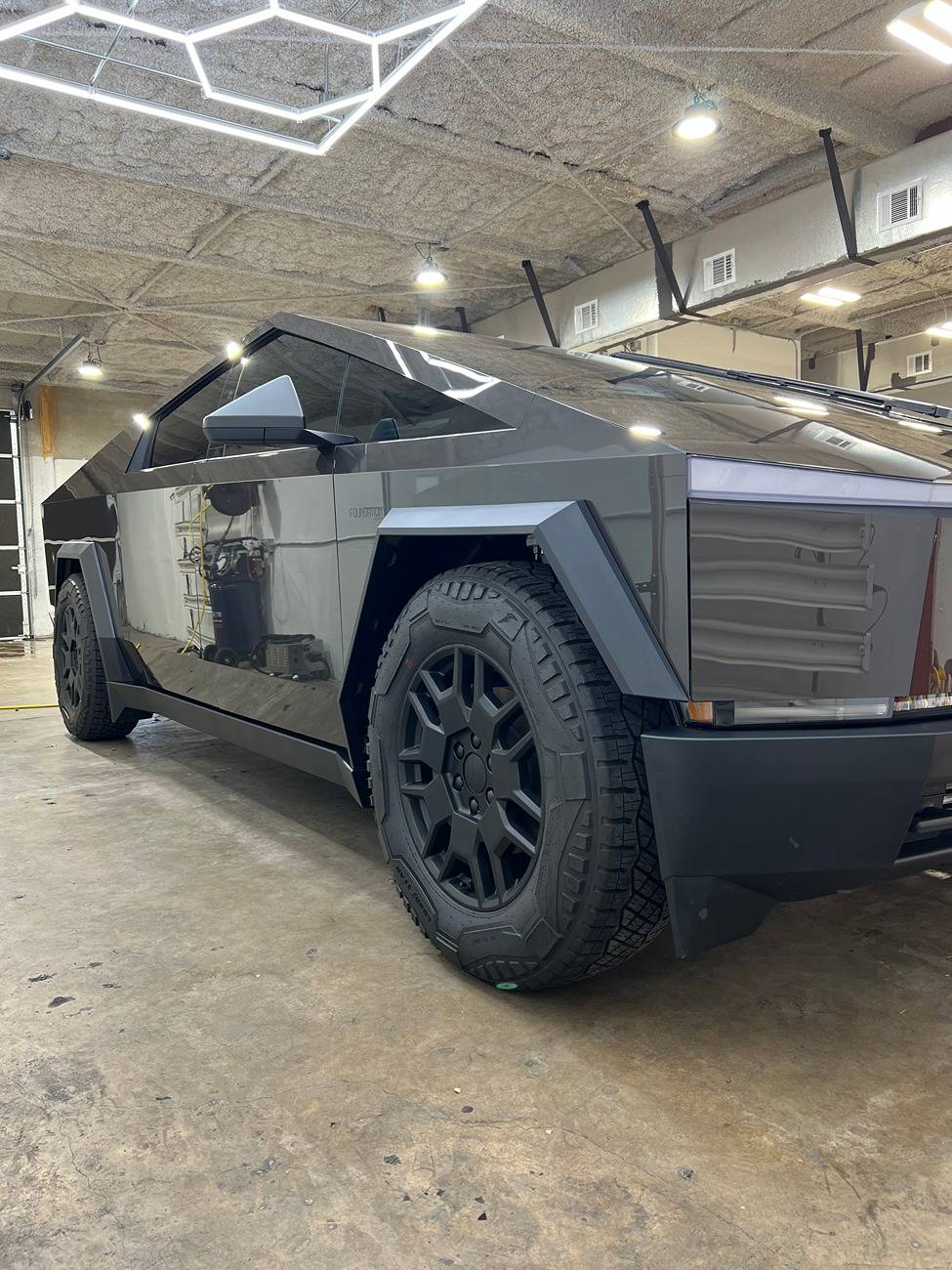 Tesla Cybertruck Colored PPF and window tinting - Austin Area IMG_5642