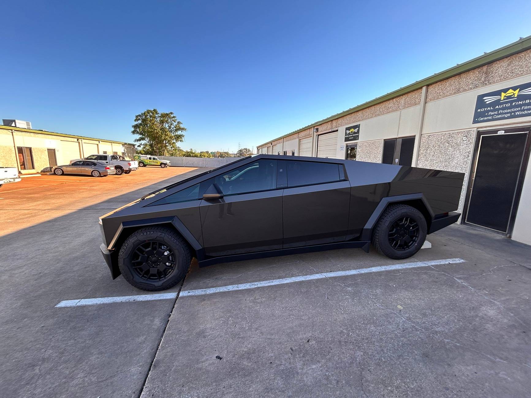 Tesla Cybertruck Colored PPF and window tinting - Austin Area IMG_5381