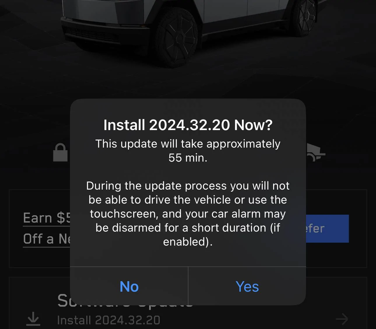 Tesla Cybertruck FSD general release rollout (outside Early Access) is happening! Install yours yet? IMG_6945