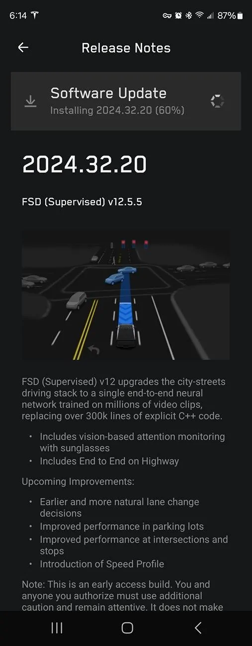 Tesla Cybertruck FSD general release rollout (outside Early Access) is happening! Install yours yet? Screenshot_20240930_181405_Tesla