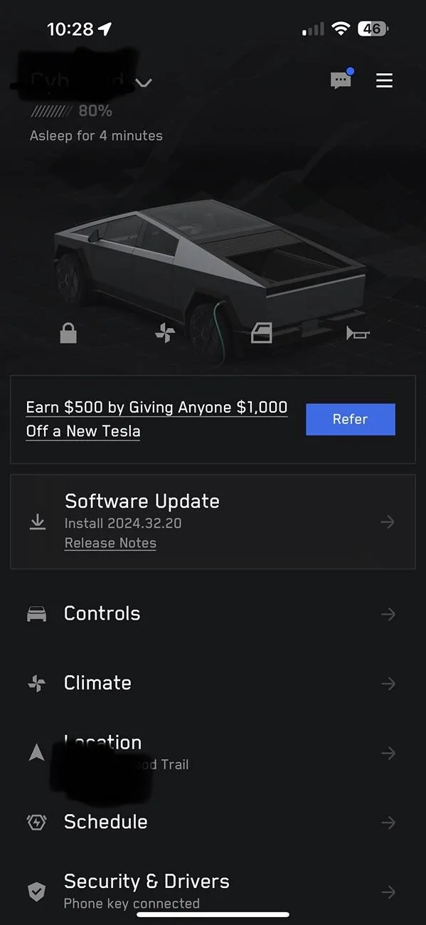 Tesla Cybertruck FSD for Cybertruck is released!!!! 😱 Now pushing to early access IMG_7777