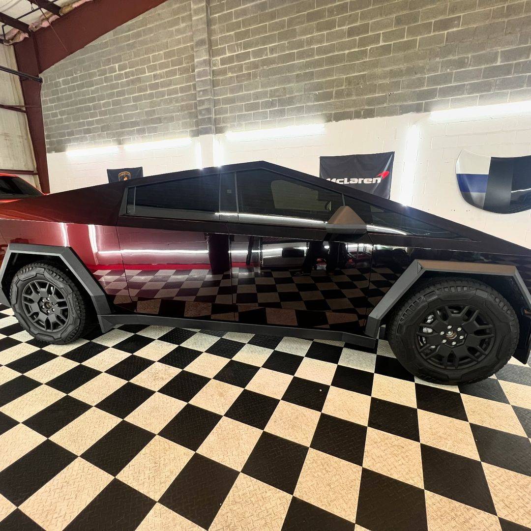 Tesla Cybertruck RED Vinyl Wrap & PPF Cybertruck -- Photos & Videos 461085031_514712651277856_1078888186072405563_n