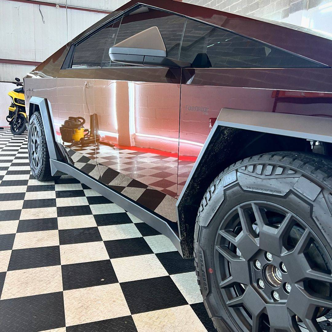 Tesla Cybertruck RED Vinyl Wrap & PPF Cybertruck -- Photos & Videos 461110640_519288824140917_5135163180477586025_n
