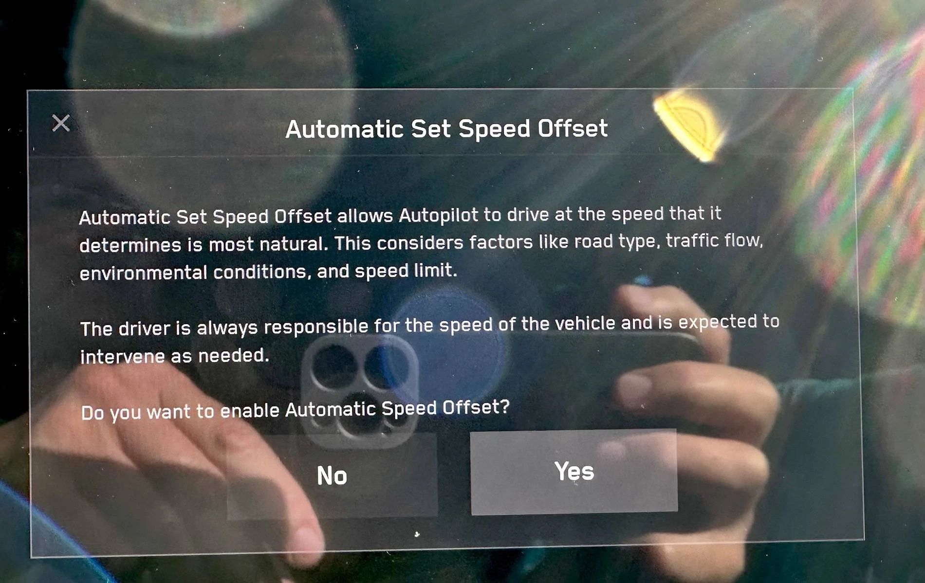 Tesla Cybertruck Speed and lane centering in FSD 12.5.5 ?? IMG_9944