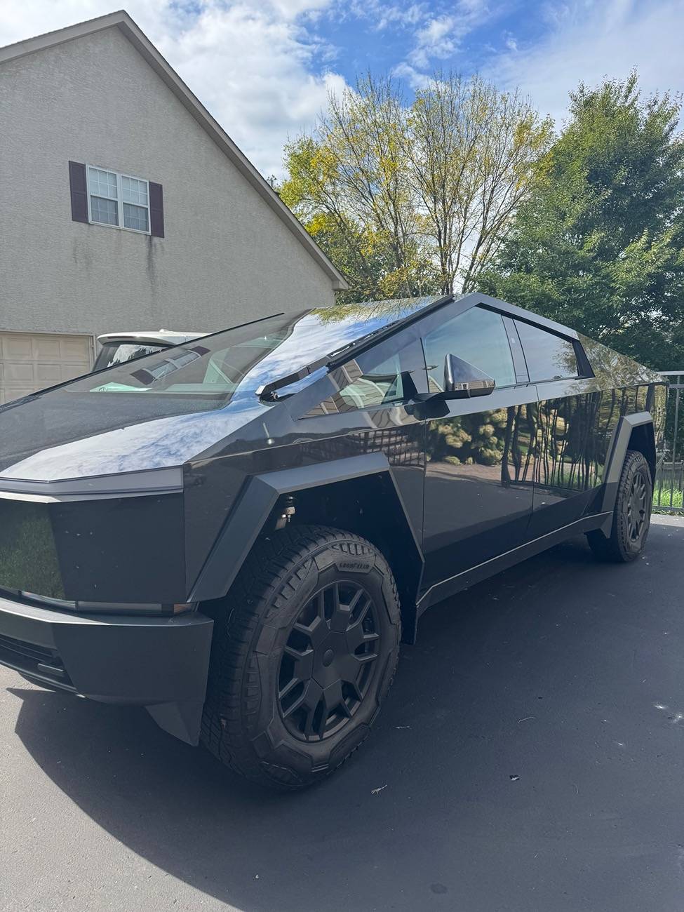 Tesla Cybertruck My DIY Cybertruck color wrap - Colorful Laser Black IMG_2057