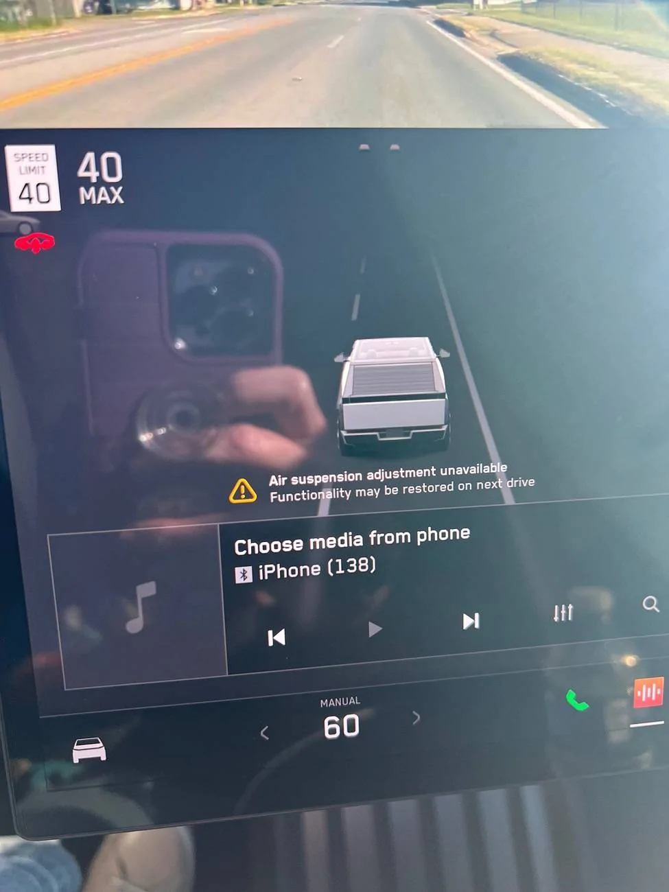 Tesla Cybertruck Air Suspension Error (3rd time after 3 service trips) IMG_9728