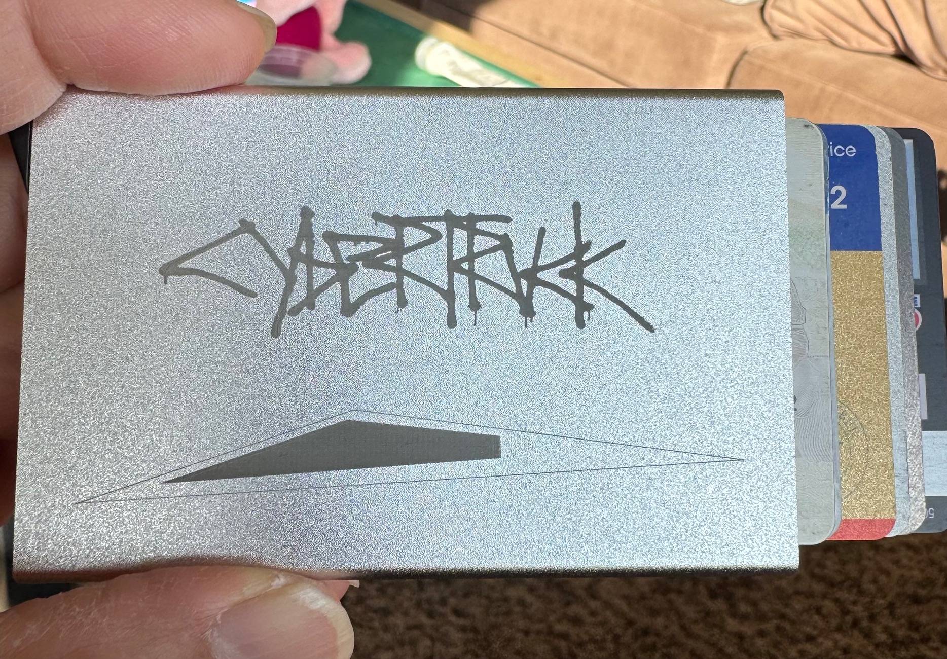 Tesla Cybertruck Laser engraved CT wallet IMG_0035