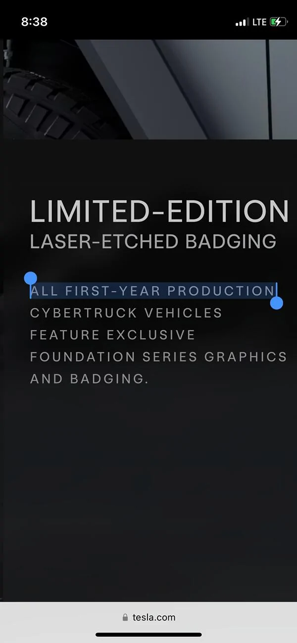 Tesla Cybertruck Anyone think Non FS announcement on 10/10 IMG_2217