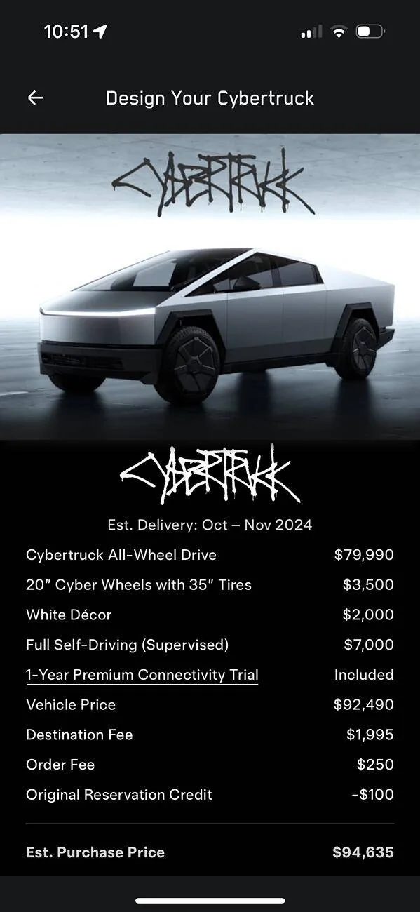 じゅん  NON-Foundation Series Cybertruck Now Available to Order