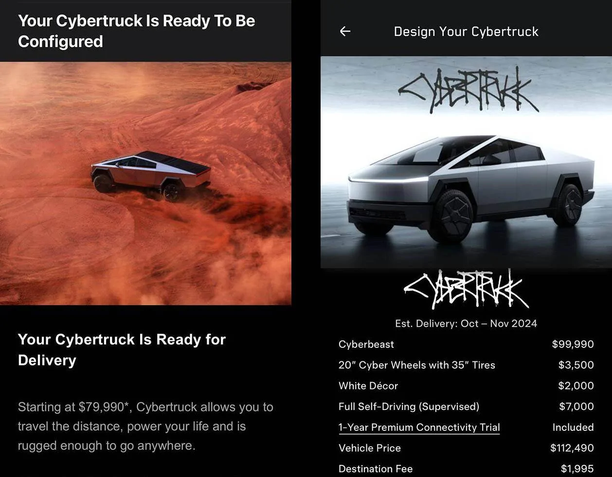 Tesla Cybertruck Cybertruck vs Porsche non foundation series cybertruck