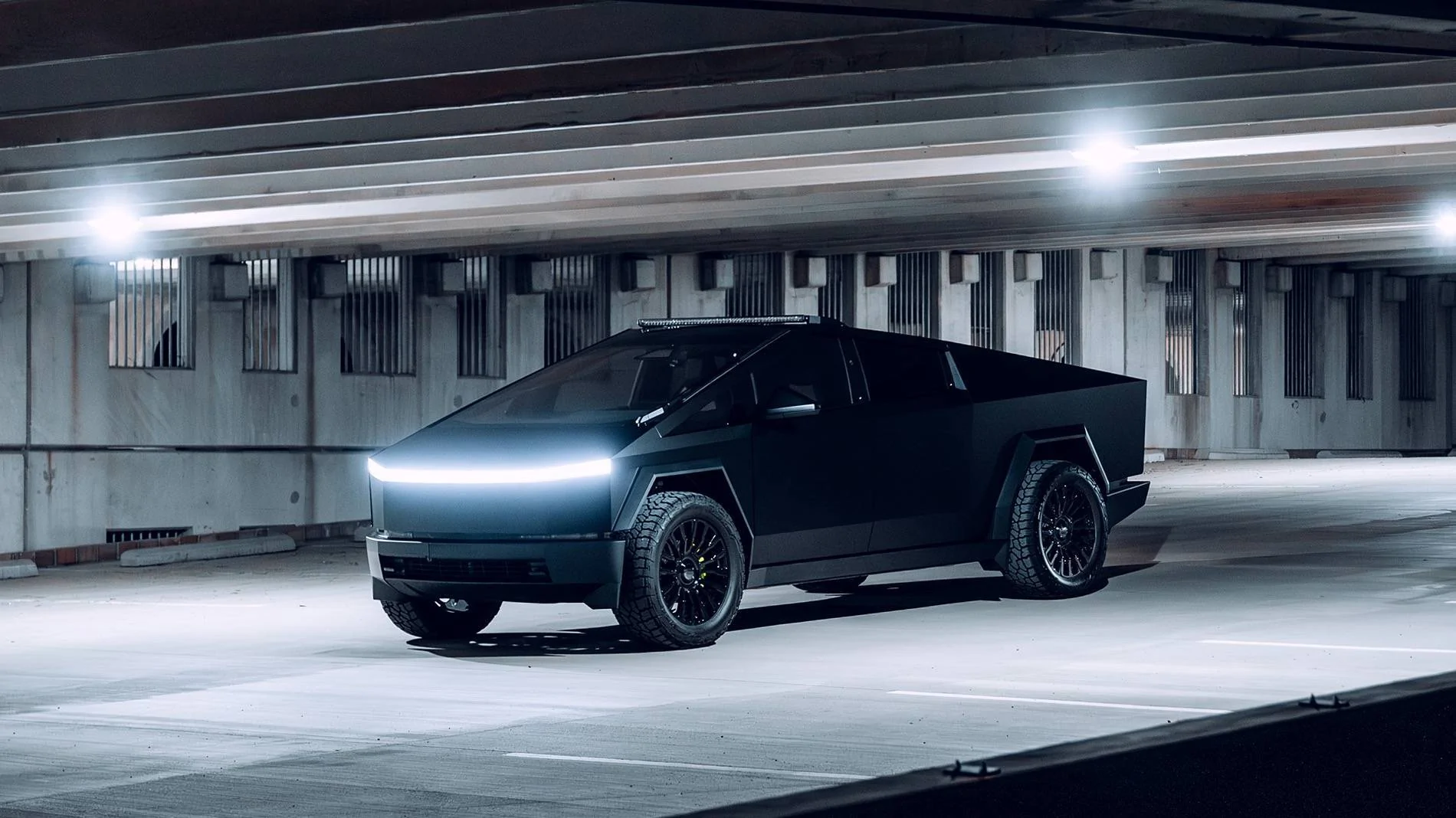 Tesla Cybertruck Custom Cyberbeast Build -- 22x9.5" CT8 Forged Wheels x Falken Wildpeak All Terrain 4W 325/50R22 x Acid Green Custom Interior - 13" WIDE 🤯 myct-1-jpg