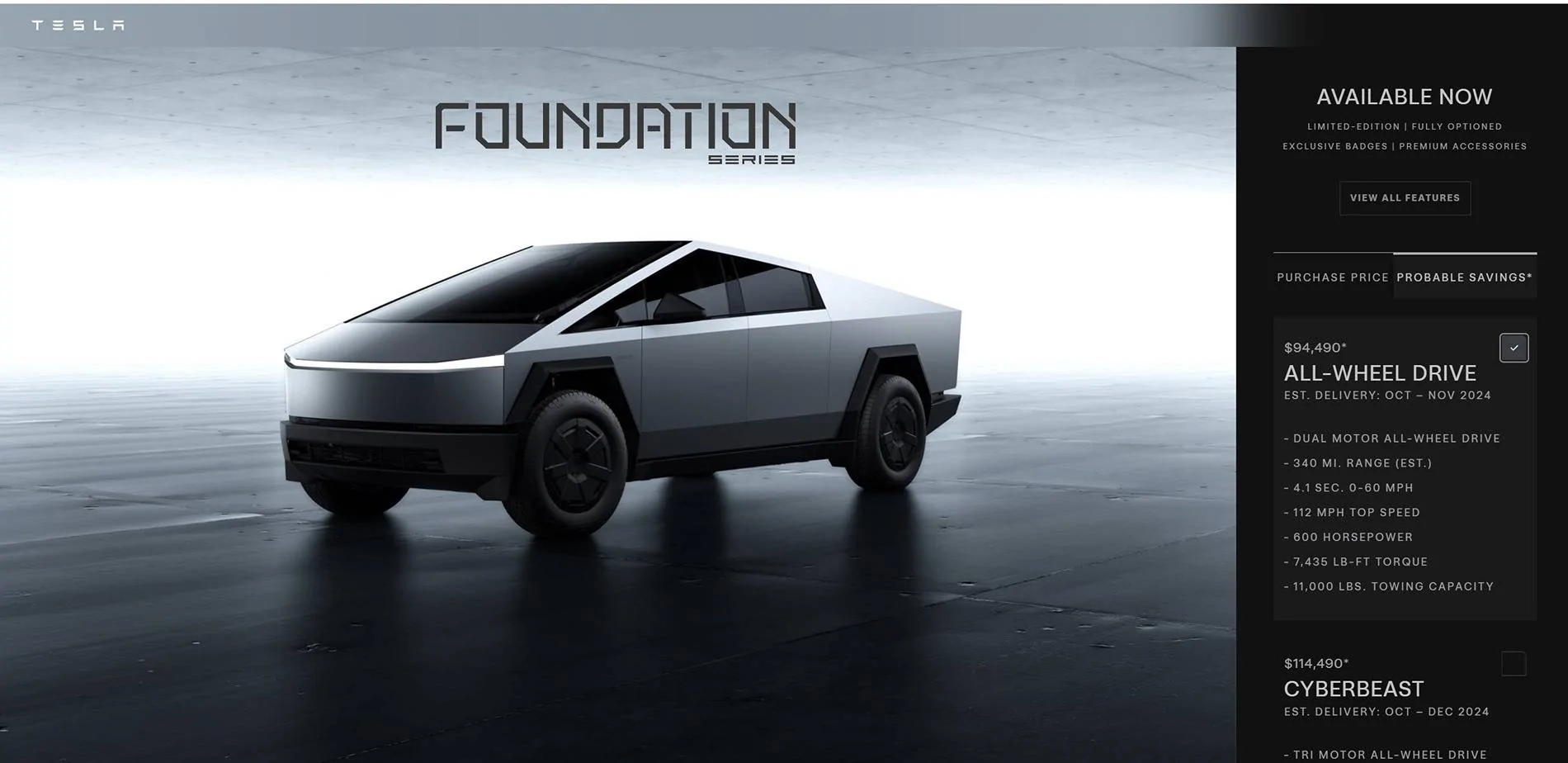 Tesla Cybertruck Is the "Your Cybertruck is Ready To Be Configured" just a bogus attempt to keep selling FDN Series? CT FDN Only