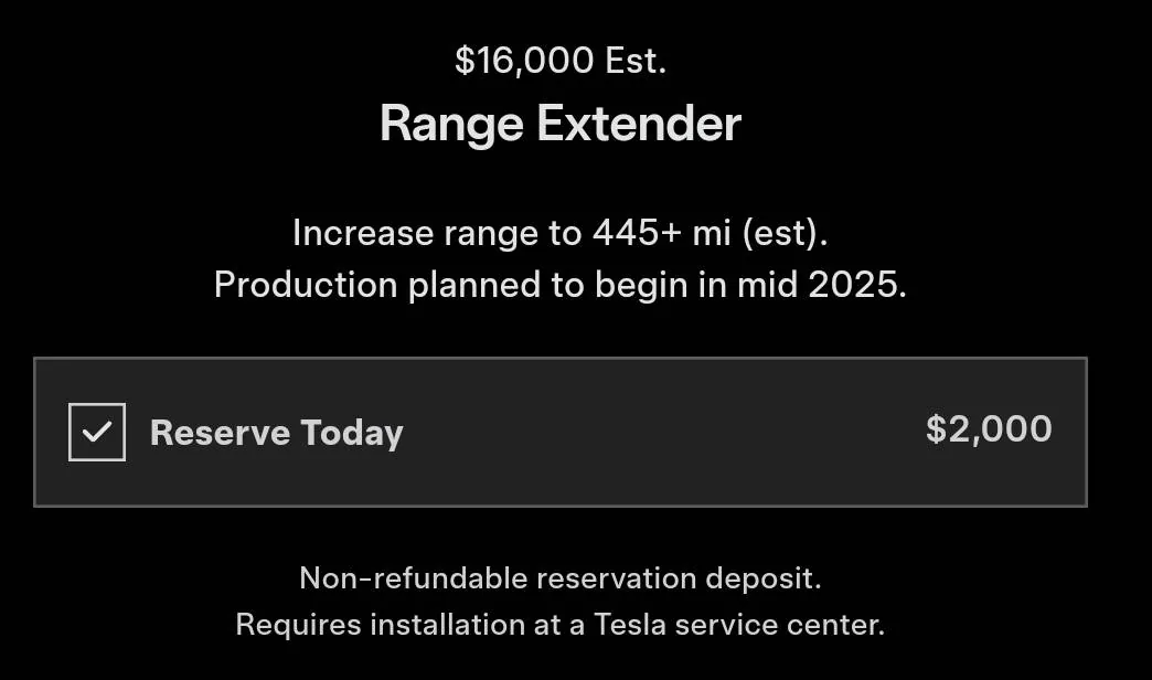 Tesla Cybertruck Battery Extender - did you order? SmartSelect_20241005_160746_Tesla