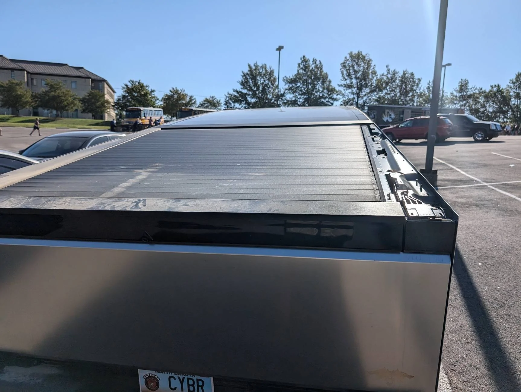 Tesla Cybertruck Sail pillar recall fix isn't working (fell off again) sail pillar cover