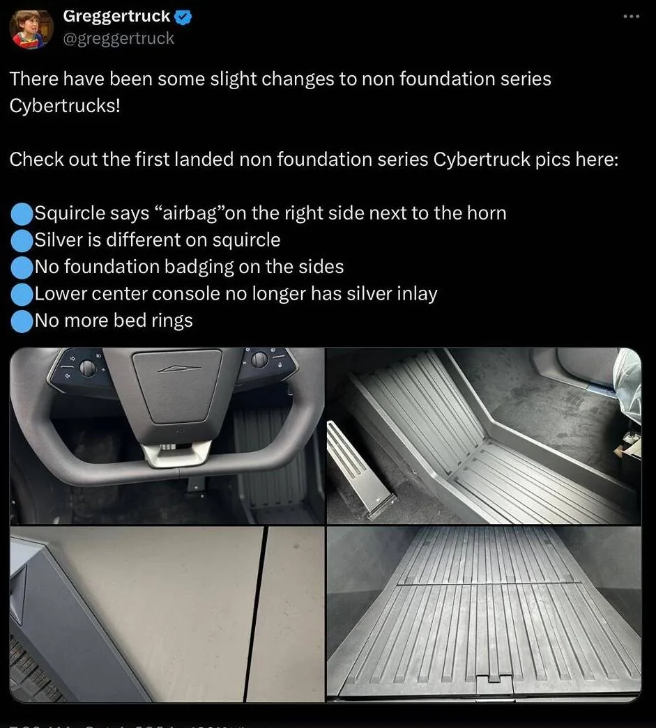 Tesla Cybertruck Changes on Non-Foundation Series (vs. Foundation Series Cybertruck) IMG_2174