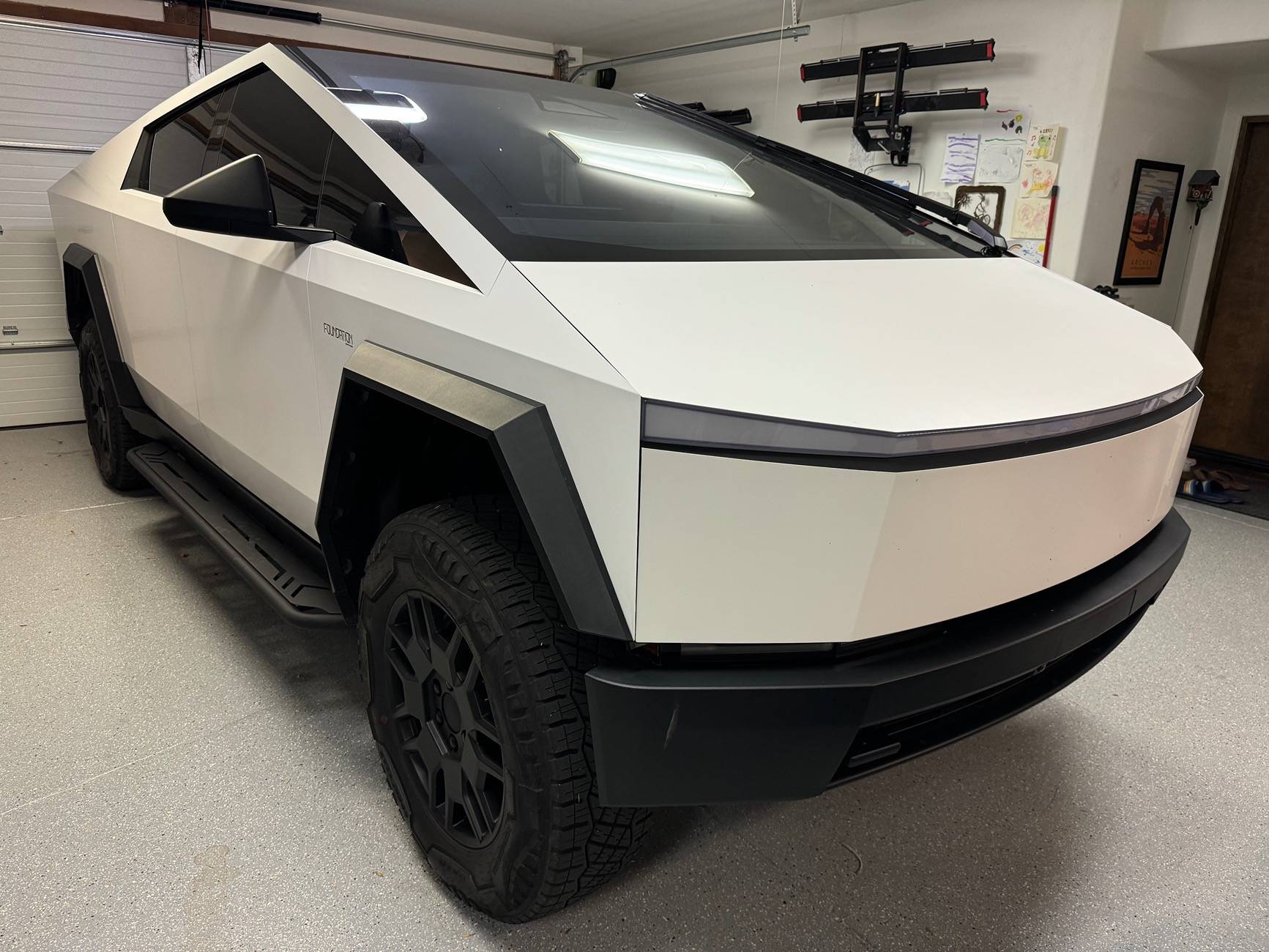 Tesla Cybertruck Installed - Hansshow Cybertruck Running Boards Side Steps IMG_2400