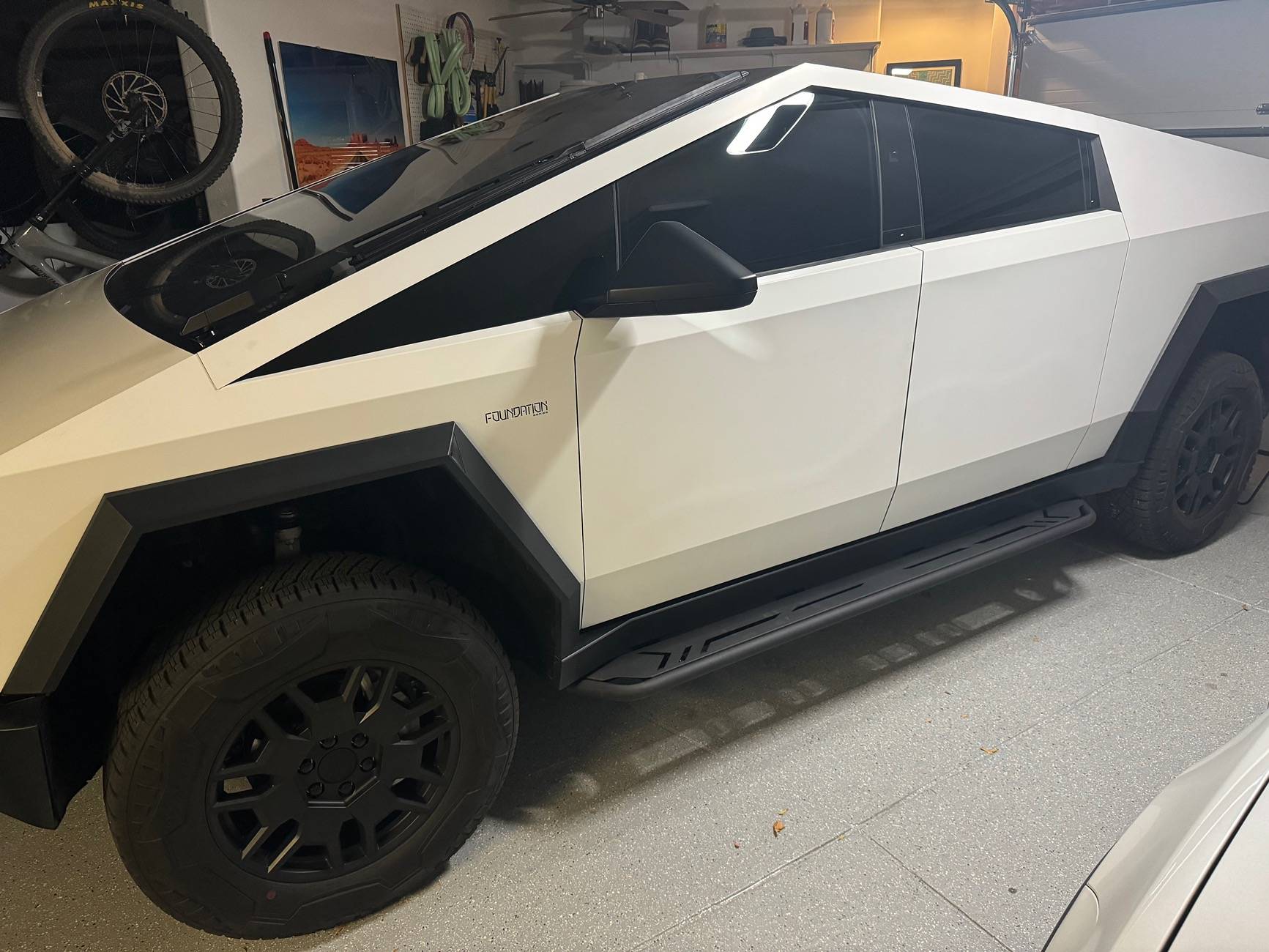 Tesla Cybertruck Installed - Hansshow Cybertruck Running Boards Side Steps IMG_2408