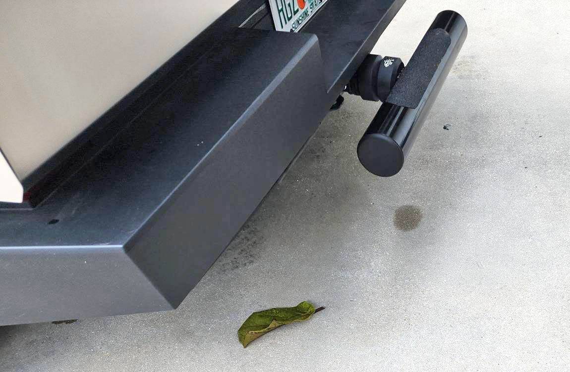 Tesla Cybertruck Hitch step for rear bump protection, shock absorbing, and whiplash reduction hitch step cybertruck