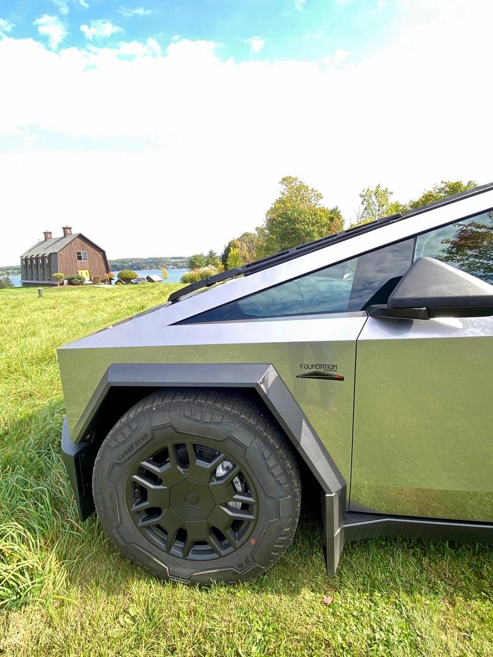 Tesla Cybertruck Custom Emblems, Stealth Wrap - PPF Flexishield, Shining Silver HG-09 85B6E4C4-B3EE-451B-9F8B-D24C7A88FC53
