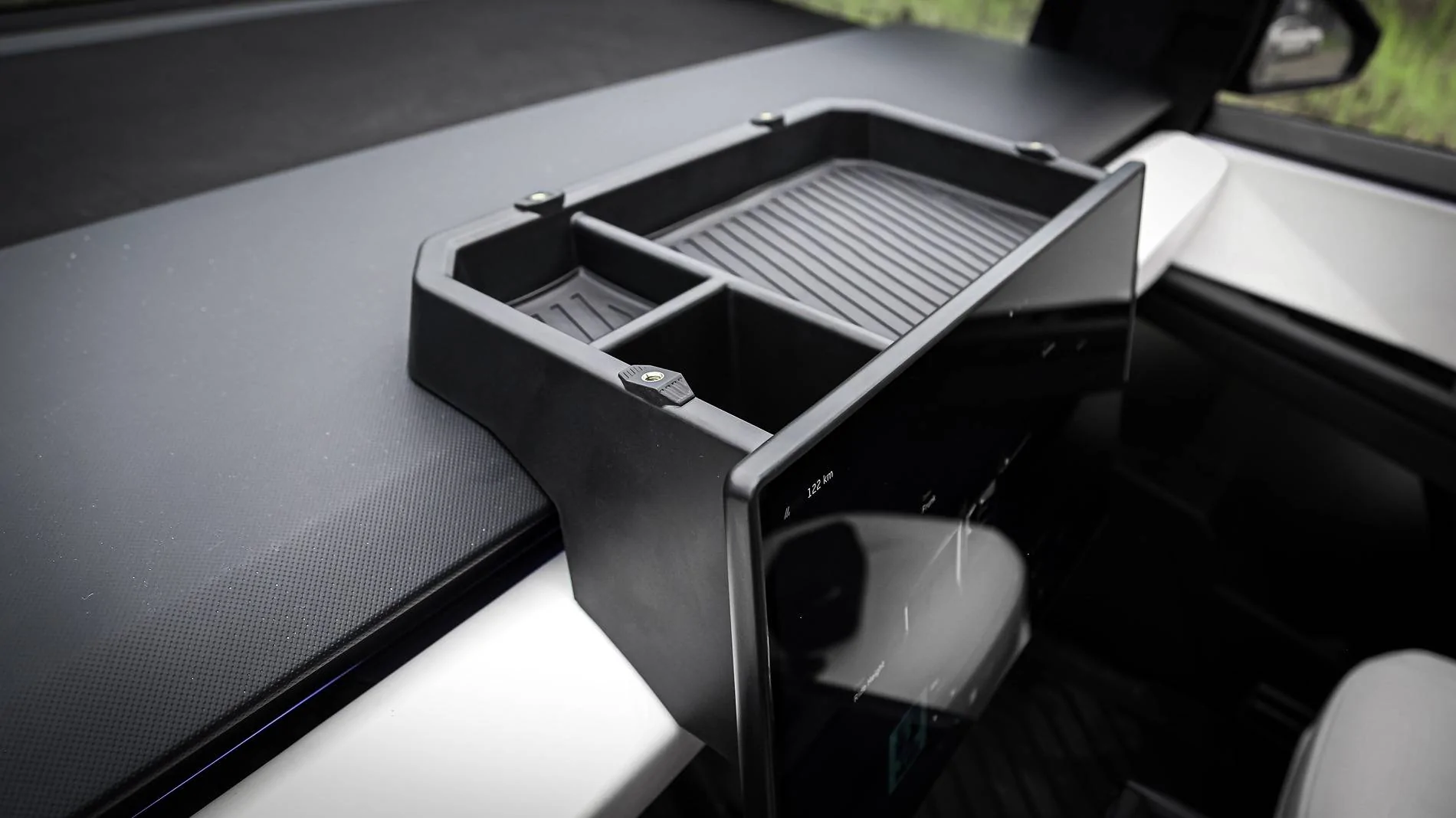 Tesla Cybertruck Foronetry | Center Console Organizer Behind Screen Available Now! 20240813-IMG_2234