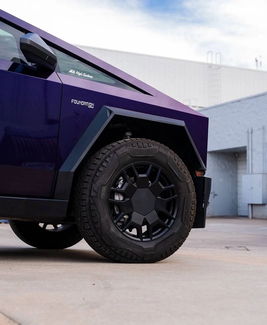 Tesla Cybertruck BLUE / BLURPLE / PURPLE Vinyl Wrap & PPF Cybertruck -- Photos & Videos IMG_7803