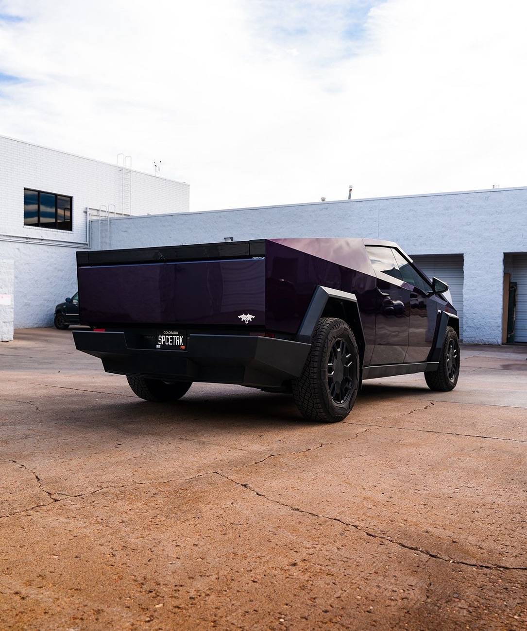 Tesla Cybertruck BLUE / BLURPLE / PURPLE Vinyl Wrap & PPF Cybertruck -- Photos & Videos IMG_7805