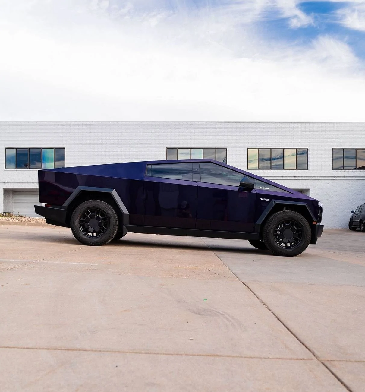 Tesla Cybertruck BLUE / BLURPLE / PURPLE Vinyl Wrap & PPF Cybertruck -- Photos & Videos IMG_7807