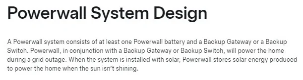 Tesla Cybertruck Powerwall and CT Powershare G-3V default energy prioritizing Powerwall System Design = Battery + Gateway (grid transfer switch)