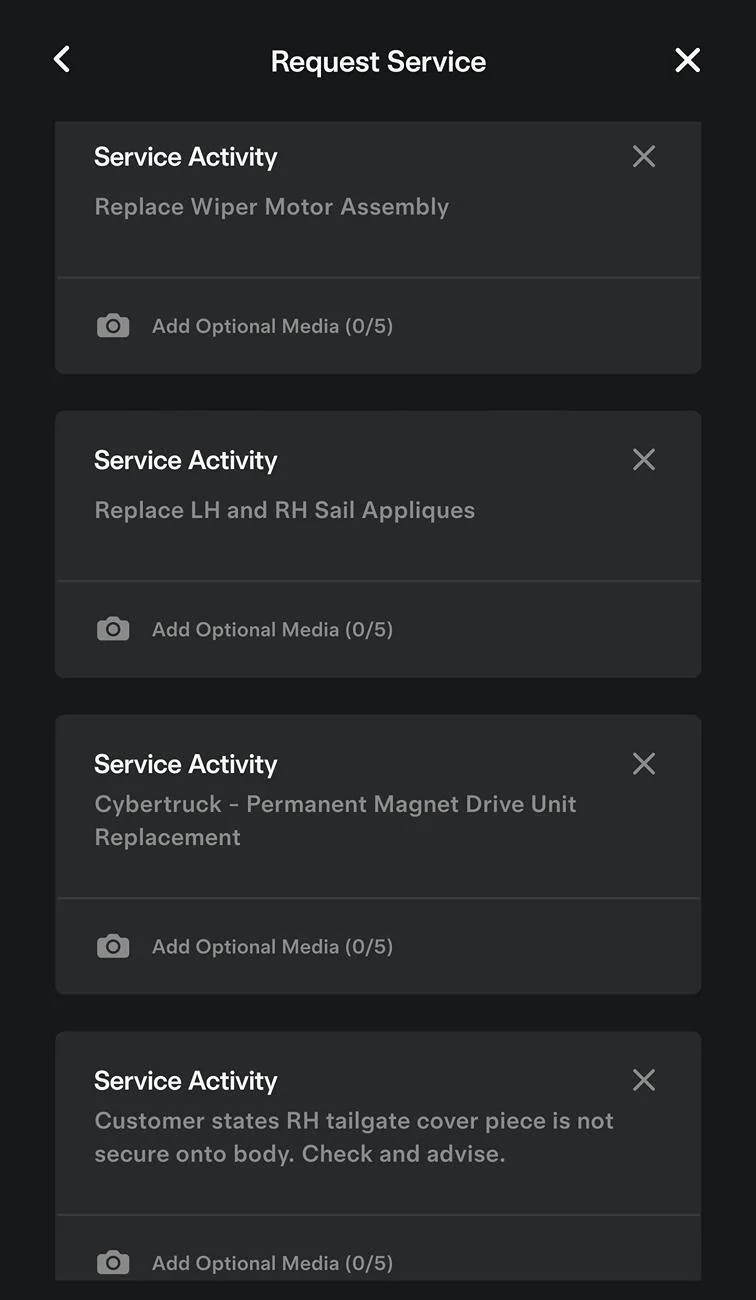 Tesla Cybertruck Cybertruck - Permanent Magnet Drive Unit Replacement Screenshot_20241007_230350_Tesla