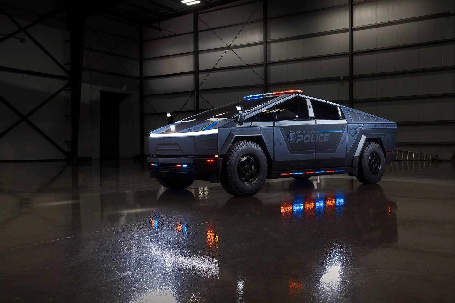 irivine police department cybertruck build.jpeg