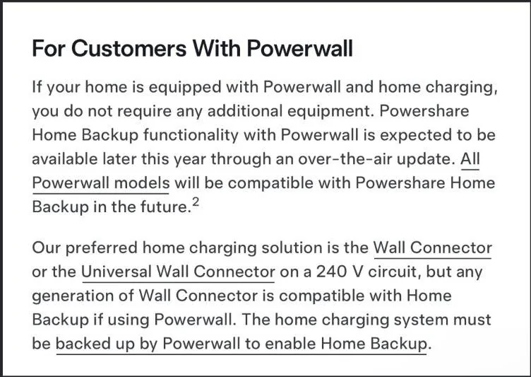 Tesla Cybertruck Powerwall and CT Powershare G-3V default energy prioritizing uKyKyJI