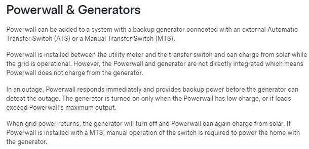 Tesla Cybertruck Powerwall and CT Powershare G-3V default energy prioritizing Generator and Powerwall