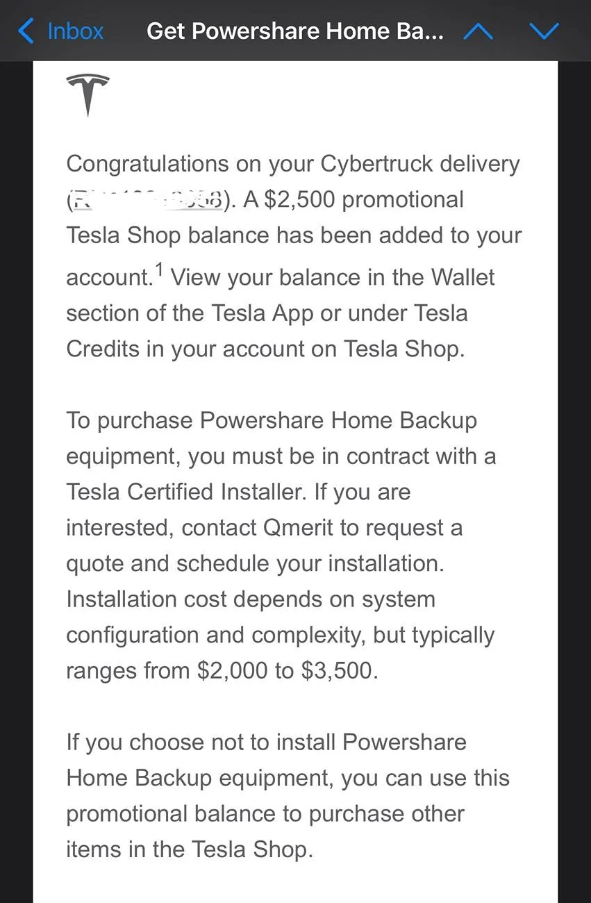 Tesla Cybertruck POLL: $2500 PowerShare store credit or voucher? Which is true? IMG_2290