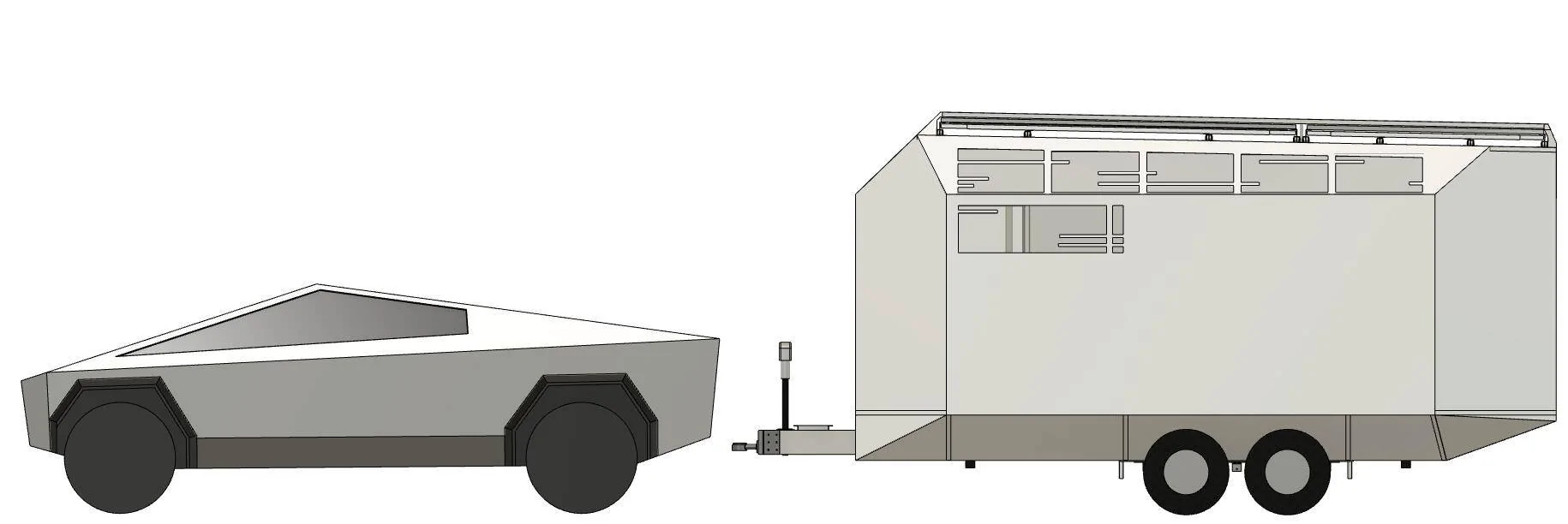 Tesla Cybertruck Custom Trailer Project (unfinished) Screen Shot 2024-10-06 at 8.31.43 AM
