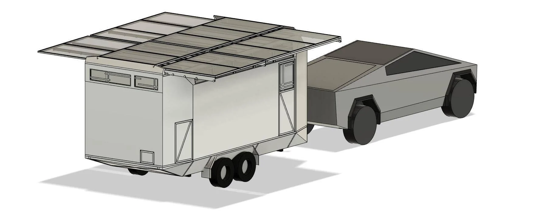 Tesla Cybertruck Custom Trailer Project (unfinished) Screen Shot 2024-10-06 at 8.32.26 AM